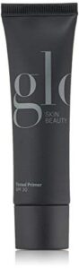 glo skin beauty tinted primer with spf 30 – oil-free pure mineral makeup for face, sheer to medium coverage, semi-matte finish (light)