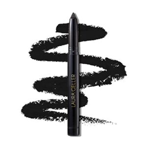 laura geller new york kajal longwear kohl eyeliner pencil with caffeine, smooth & blendable makeup, deep black