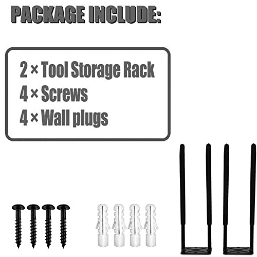 Ultrawall Upgraded Garage Hooks, Heavy Duty Utility Steel Garage Storage Hooks, 12.4 Inch Garage Wall Mount Double Hook for Car Tires, Ladders, Chairs, Ropes and Garden Tools