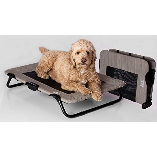 Lifestyle Pet Cot Elevated Bed, No Assembly Required, Premium Tear Resistant Cooling Mesh, Indoor & Outdoor, Lightweight & Portable, 3 Models, 2 Colors