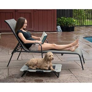 Lifestyle Pet Cot Elevated Bed, No Assembly Required, Premium Tear Resistant Cooling Mesh, Indoor & Outdoor, Lightweight & Portable, 3 Models, 2 Colors