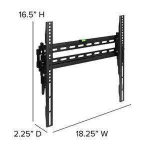 Flash Furniture FLASH MOUNT Tilt TV Wall Mount with Built-In Level - Max VESA Size 400 x 400mm - Fits most TV's 32" - 55" (Weight Capacity 120LB)