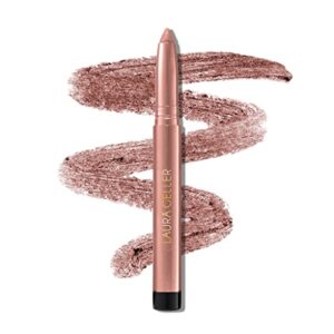 laura geller new york kajal longwear kohl eyeliner pencil with caffeine, smooth & blendable makeup, petal pink