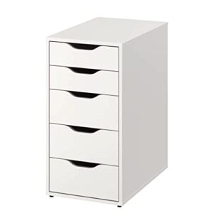 ikea drawer unit, 14 1/8″ x 27 1/2″, white, alex 101.928.24