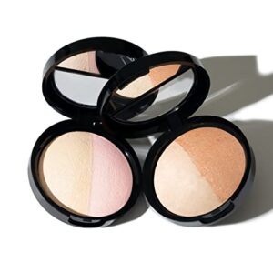 LAURA GELLER NEW YORK Baked Original Low Glow Illuminating Highlighter Duo, French Vanilla/Portofino