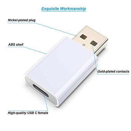 USB C Female to USB A Male Adapter,Compatible with Apple MagSafe Watch 7/8 to USB Wall Plug,Type-C to A Charger Cable Converter for iPhone 14 13 12 Mini Pro Max,iPad,Galaxy Note,Google Pixel 6 5 4XL