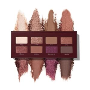 laura geller new york blend away berry & bright eyeshadow palette | 8 pigmented matte and shimmer eyeshadows
