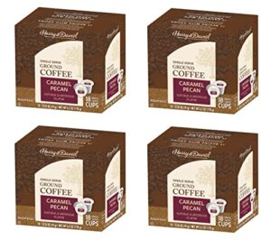 harry & david coffee in single serve cups, 4/18 ct boxes (72 count) (caramel pecan)