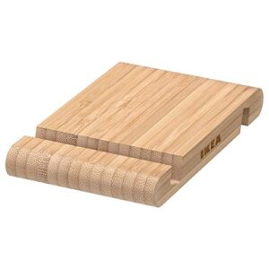 ikea bergenes holder for mobile phone tablet bamboo 104.579.99, length: 5″ width: 3 ¼ “