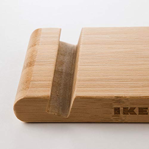 IKEA Bergenes Holder for Mobile Phone Tablet Bamboo 104.579.99, Length: 5" Width: 3 ¼ "
