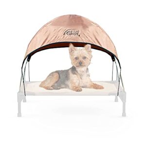 k&h pet products pet cot canopy – tan, small 17 x 22 inches