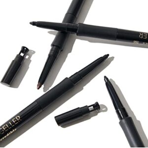 LAURA GELLER NEW YORK INKcredible Gel Eyeliner - Brown Sugar - Waterproof Smudge-proof Eyeliner Pencil - Built in Sharpener