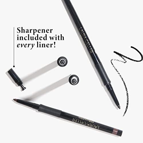 LAURA GELLER NEW YORK INKcredible Gel Eyeliner - Brown Sugar - Waterproof Smudge-proof Eyeliner Pencil - Built in Sharpener