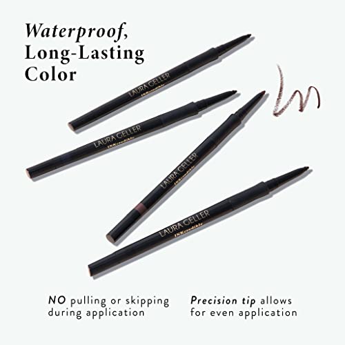 LAURA GELLER NEW YORK INKcredible Gel Eyeliner - Brown Sugar - Waterproof Smudge-proof Eyeliner Pencil - Built in Sharpener