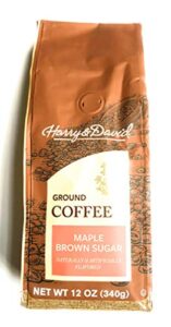 harry & david maple brown sugar coffee – 12 ounce bag of ground coffee