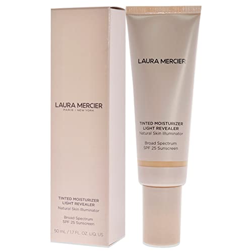 Laura Mercier Tinted Moisturizer Light Revealer Illuminator SPF 25-1W1 Porcelain Sunscreen Women 1.7 oz