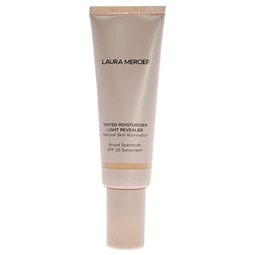 Laura Mercier Tinted Moisturizer Light Revealer Illuminator SPF 25-1W1 Porcelain Sunscreen Women 1.7 oz