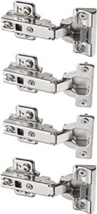 ikea cabinet hinges | soft closing with dampers, nickel plated – pack of 4