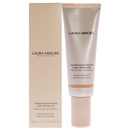 Laura Mercier Tinted Moisturizer Light Revealer Illuminator SPF 25-4C1 Almond Sunscreen Women 1.7 oz