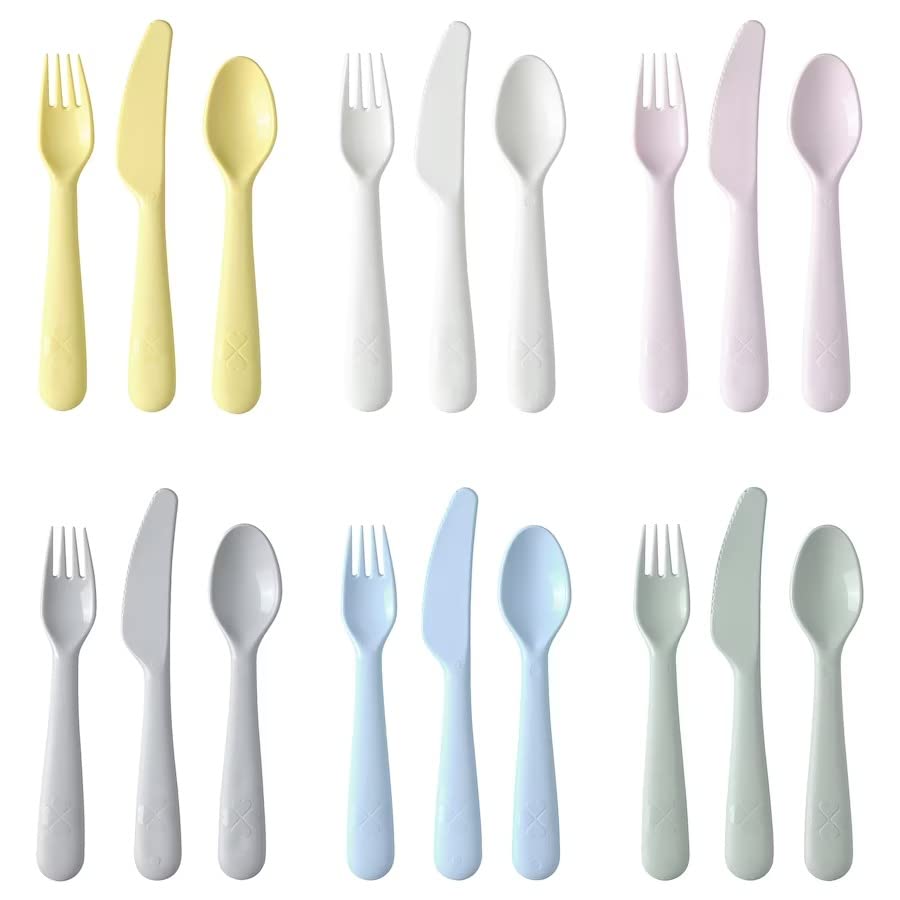 IKEA Bright and Cheerful Color 18-Piece Cutlery Set