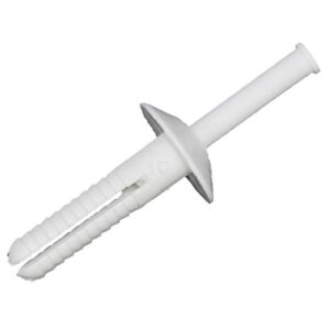 everbilt 1/4 in. x 1 in. plastic pin drive rivets (30 pieces), designed to hold wall surrounds to drywall backing, lightweight and durable with white nylon material