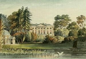 posterazzi repository of arts 1817 hampton house garrick’s villa poster print by j. gendall, (24 x 36)