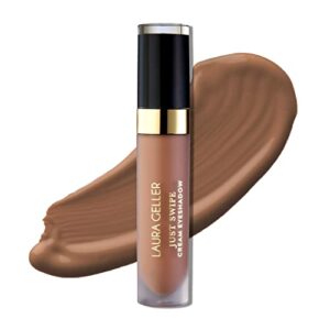 laura geller just swipe liquid eyeshadow – cocoa – cream-to-powder – lightweight crease-proof velvety color – long-lasting finish
