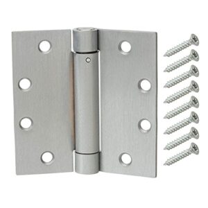 everbilt 4-1/2 in. x 4-1/2 in. satin chrome adjustable spring door hinge