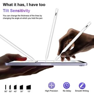 Wireless Charging Apple Pencil 2nd Generation, iPad Pencil 2nd Generation with Tilt Sensitive Palm Rejection, Magnetic Apple Pen for iPad 6/7/8/9/10, iPad Mini 5/6, iPad Air 3/4/5, iPad Pro 11"/12.9"