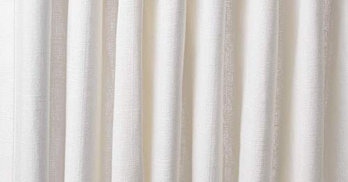 IKEA Ritva 401.119.92 White Curtain Set, 2 Panels with Tie-Backs - Size: W: 57" x L98, 100% Cotton, Pair of 2