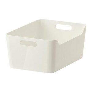 ikea variera convenient kitchen open storage box, high gloss white (1, 13 1/4 x 9 1/2 x 5 3/4 inches)