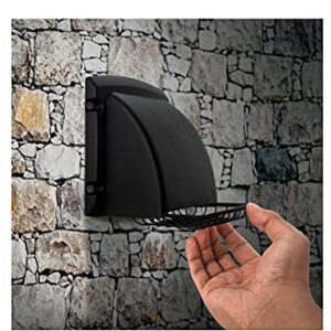 Everbilt BPMH4BLKHD6 Wide Mouth Dryer Vent Hood (Black)