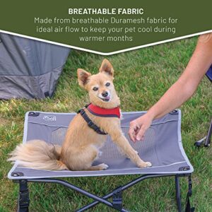 TIMBER RIDGE Folding Pet Bed Cot Mesh Sleep Bed for Dogs Cats Other Small Animals 25" L x 25" W x 8.3" H