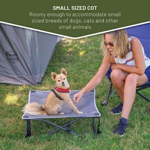 TIMBER RIDGE Folding Pet Bed Cot Mesh Sleep Bed for Dogs Cats Other Small Animals 25" L x 25" W x 8.3" H