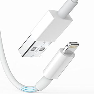 [Apple MFi Certified] iPhone Charger 3 ft 4 Pack, Lightning to USB Cable 3 Foot,Fast iPhone Charging Cables Cord for iPhone 13 Pro Max/12 Mini/11/XR/Xs/X/8/7/6/iPad Pro/Air/Mini-3 Feet White