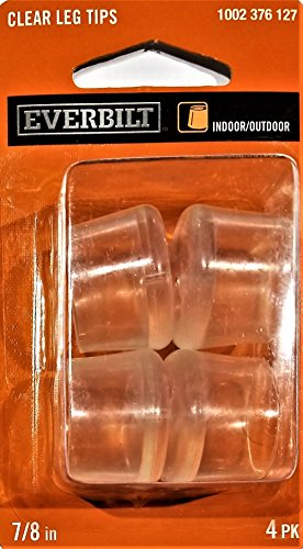 Everbilt Clear 7/8 Inch Leg Tips, 4-Pack