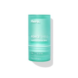 force shield superfuel serum stick from hero cosmetics – ultra-restorative, travel-ready gel stick to hydrate and boost skin’s microbiome – non-irritating and no pore-clogging silicones (1 count)