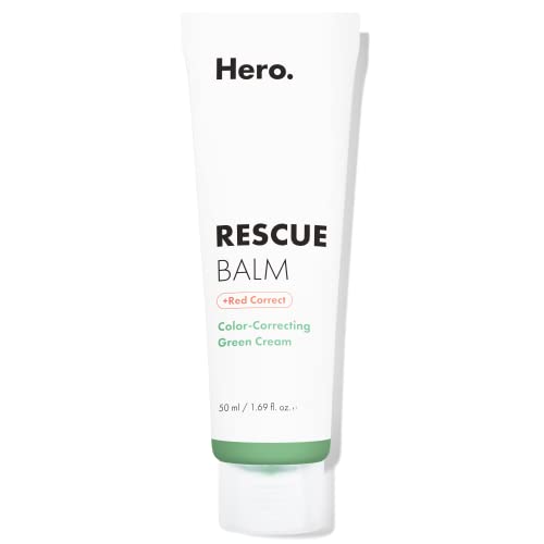 Rescue Balm +Red Correct Post-Blemish Recovery Cream from Hero Cosmetics-Intensive Nourishing and Calming for Dry, Red-Looking Skin After a Blemish-Dermatologist Tested and Vegan-Friendly (0.50 fl oz)