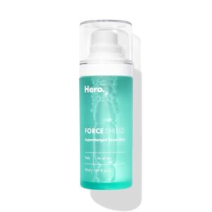 hero cosmetics force shield supercharged reset mist from clarifying on-the-go refreshing face mist with totarol, tea tree and rosemary – non-irritating and no drying alcohols (50 ml)