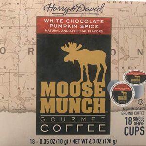 Moose Munch Gourmet Coffee 18 Pods - White Chocolate Pumpkin Spice