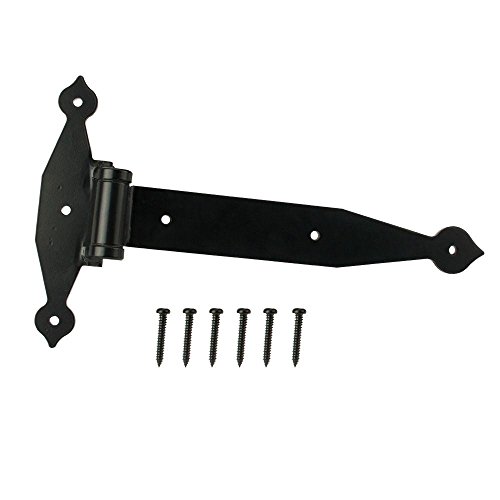 Everbilt 12 in. Black Super Heavy Duty Tee Hinge