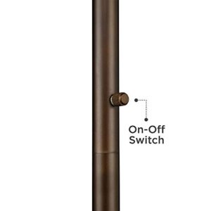 Franklin Iron Works Luz Modern Industrial Edison Bulb Floor Lamp Torchiere 72.5" Tall Oil Rubbed Bronze Clear Glass Standing Bright Lighting for Living Room Reading House Bedroom Home Office