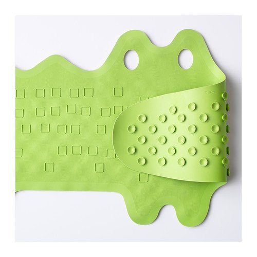 Ikea Patrull Bathtub Mat, Crocodile Green