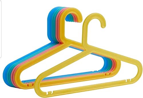 Ikea BAGIS Children's coat-hanger, assorted colors- (24 Pack) by BAGIS