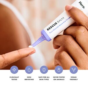 Rescue Balm Post-Blemish Recovery Cream from Hero Cosmetics - Intensive Nourishing and Calming for Dry, Red-Looking Skin After a Blemish - Dermatologist Tested and Vegan-Friendly (50 ml, 1.69 fl. oz)