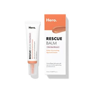 hero cosmetics rescue balm +dark spot retouch post-blemish recovery cream from nourishing and calming after a blemish – corrects discoloration – dermatologist tested and vegan-friendly (0.507 fl. oz)