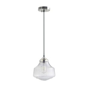 hampton hill elm glass pendant light fixtures for kitchen island, adjustable farmhouse bell-shaped hanging ceiling light with lamp shade, wire mount, dining, foyer, bedroom home decor – smoke grey