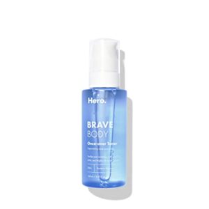 brave body once-over toner from hero cosmetics – the 360° post-shower body mist – clarify congested skin in hard-to-reach spots – alcohol-free and vegan-friendly (150 ml / 5.07 fl. oz.)