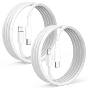 usbc to lightning cable for apple iphone 14/13/12 fast charger cord 6ft [apple mfi certified], 2 pack-usb type c to lightning cord 6 ft apple phone charging cable wire for apple iphone14 13 12 pro max