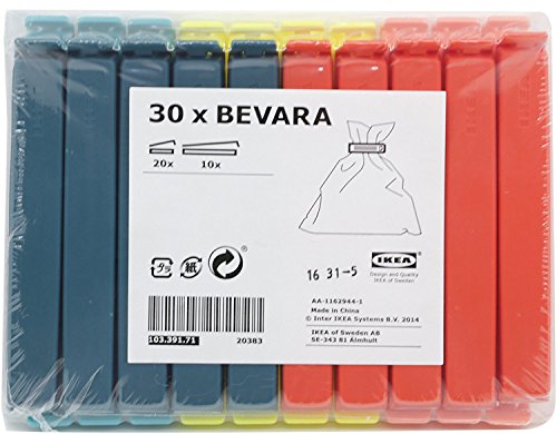 IKEA Bevara Sealing Clip Multicolor, IKEA-Bevara-Clip-Multicolor-1pk